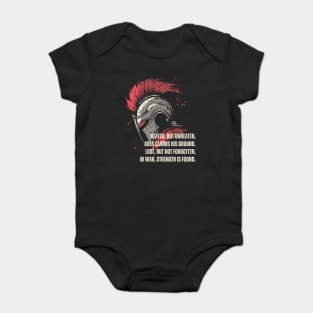 Poetic Ares - Beaten but Unbeaten - Greek Mythology & Epic Baby Bodysuit